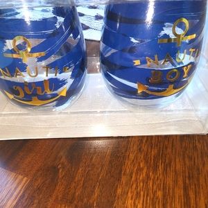 Nautical/beach Glass set